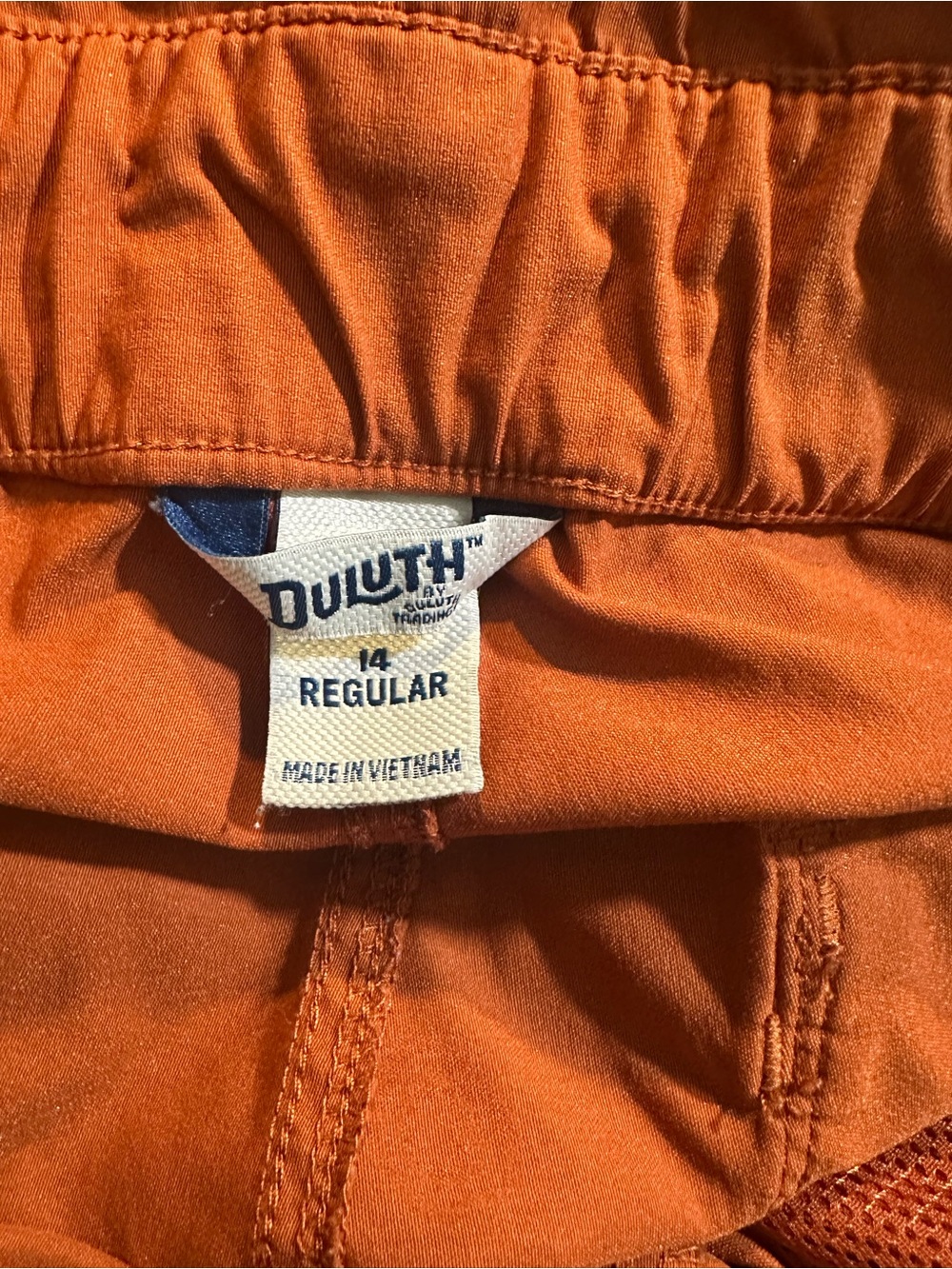 Duluth Trading Rust Utility Bib Overalls Cargo Workwear Size 14 Regular - Picture 8 of 9